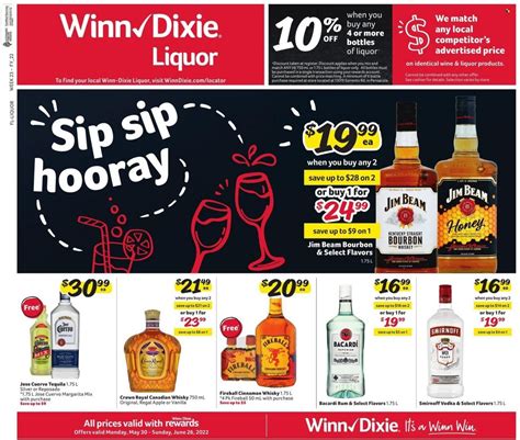 winn dixie liquor store weekly ad